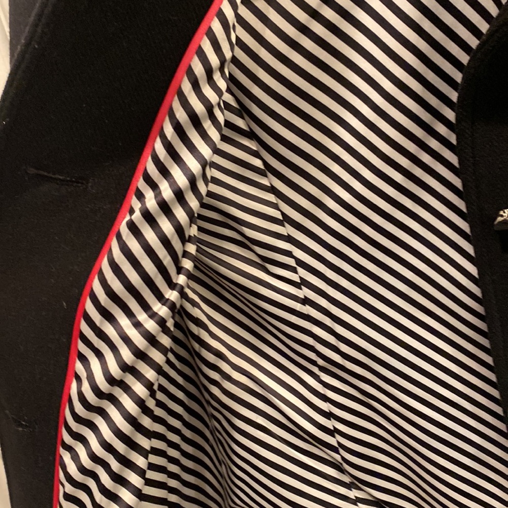 Kate Spade black button down coat - Picture 4 of 6